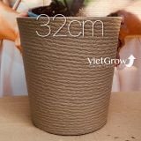  Chậu giả đá màu xám đường kính 32cm - FLORAL ZS3 