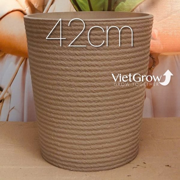  Chậu giả đá màu xám đường kính 42cm - FLORAL ZS5 