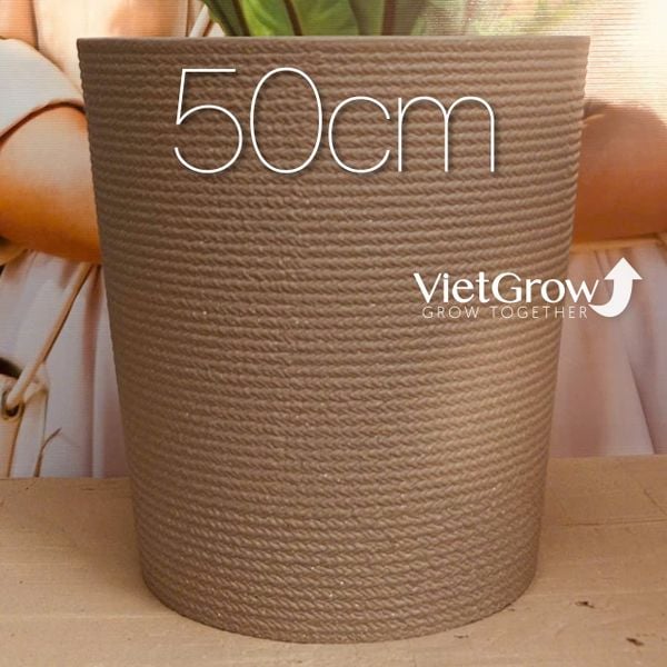  Chậu giả đá màu xám đường kính 50cm - FLORAL ZS6 