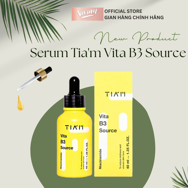  Serum TIA'M dưỡng sáng, phục hồi cho da mụn Tia'm Vita B3 Source 40ml (MP9174) 