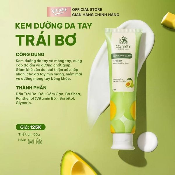  Kem dưỡng da tay trái bơ Cỏ Mềm 50g (MP9196) 