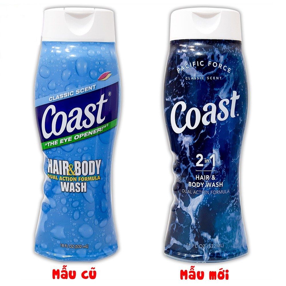  Sữa Tắm Gội Coast Hair & Body Wash Classic 532ml (MP5822) 