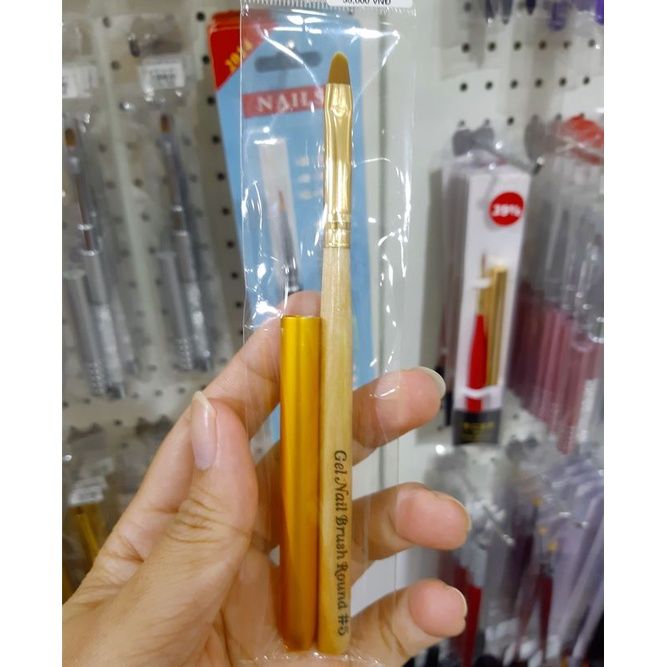  Cọ gel đầu tròn (vàng) (NA5423) 