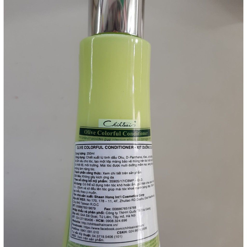  Xịt dưỡng Olive Chihtsai 250ml (MP1398) 