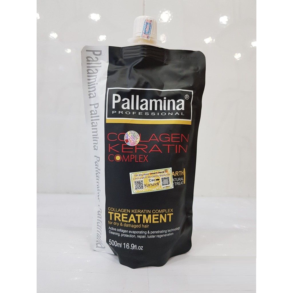  Kem hấp dầu phủ lụa Collagen Pallamina 500ml (MP4279) 