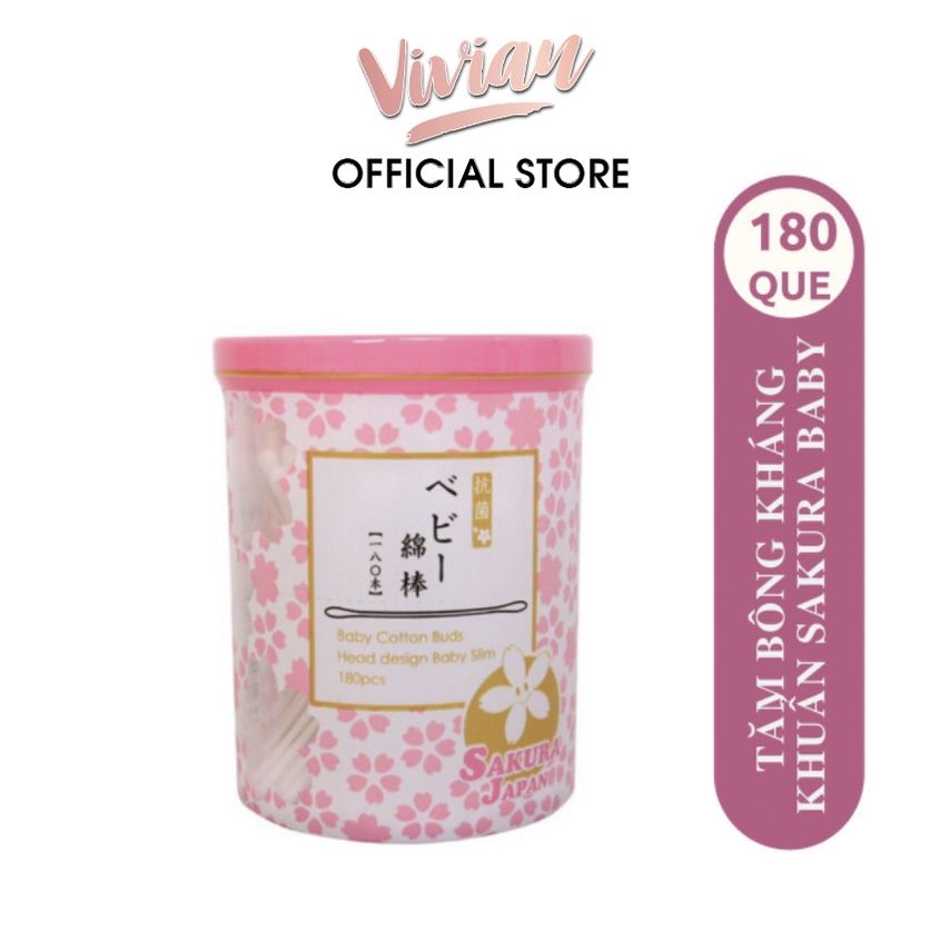  Tăm Bông Sakura TB02 (180 que) - MP3448 