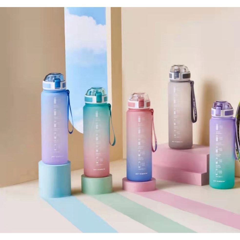  Bình nước có vạch báo giờ 1100ml (QT0055) 