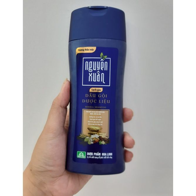 Dầu gội dược liệu Nguyên Xuân sạch gàu - Xanh dương 200ml (MP8213) 