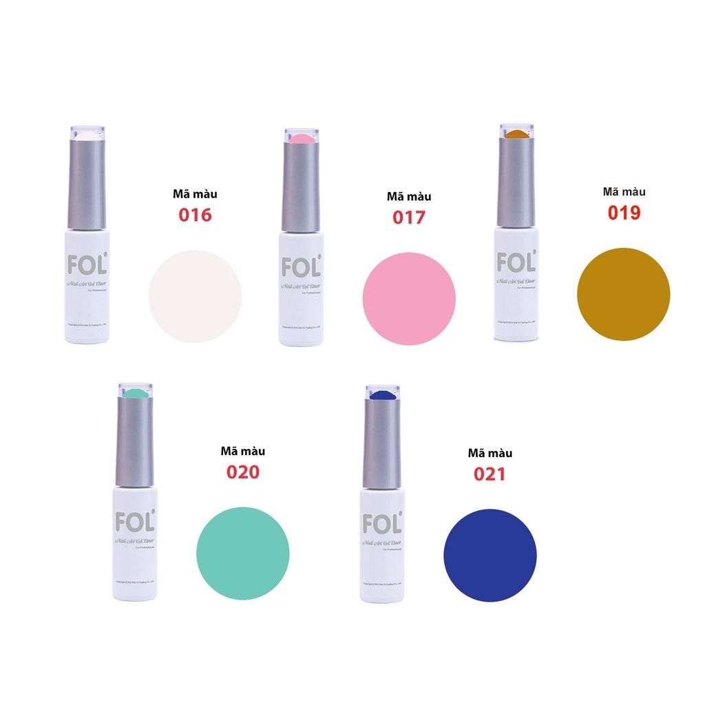  Cọ Nét Gel Fol màu 04 - 29 (Sơn vẽ nét gel Fol) 