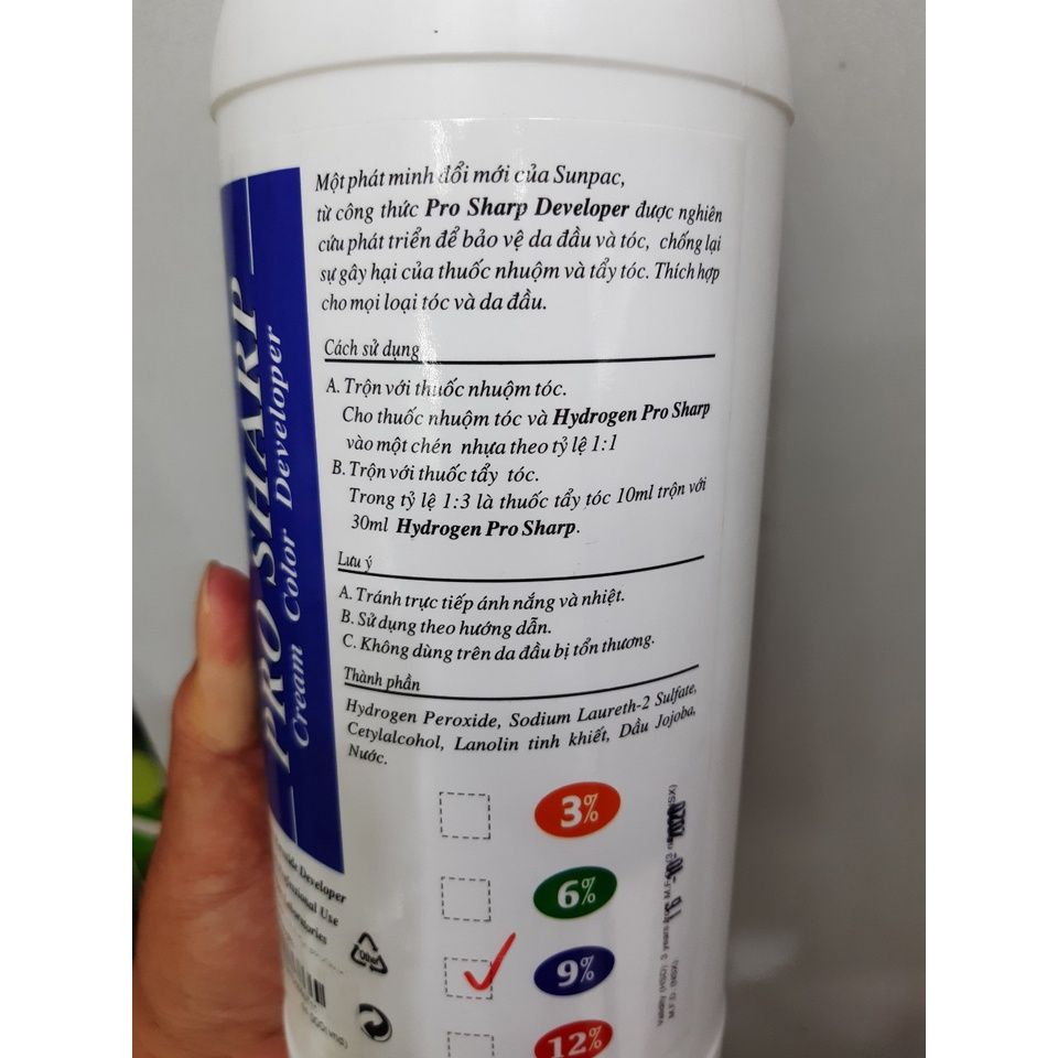  Kem trợ nhuộm Oxy Prosharp (TO2361 TO2362 TO2363) 