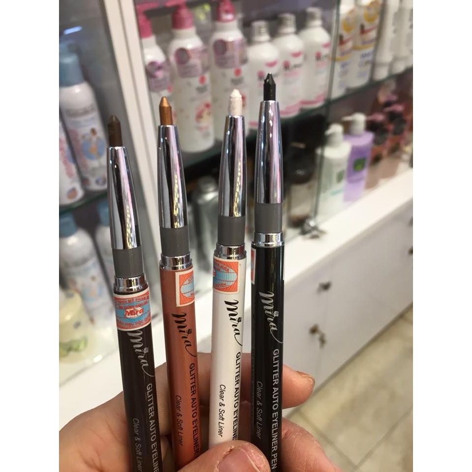  Chì kẻ mí kim tuyến Mira Eyeliner Pen Hàn Quốc - No.308 Vàng nâu (MP2468) 