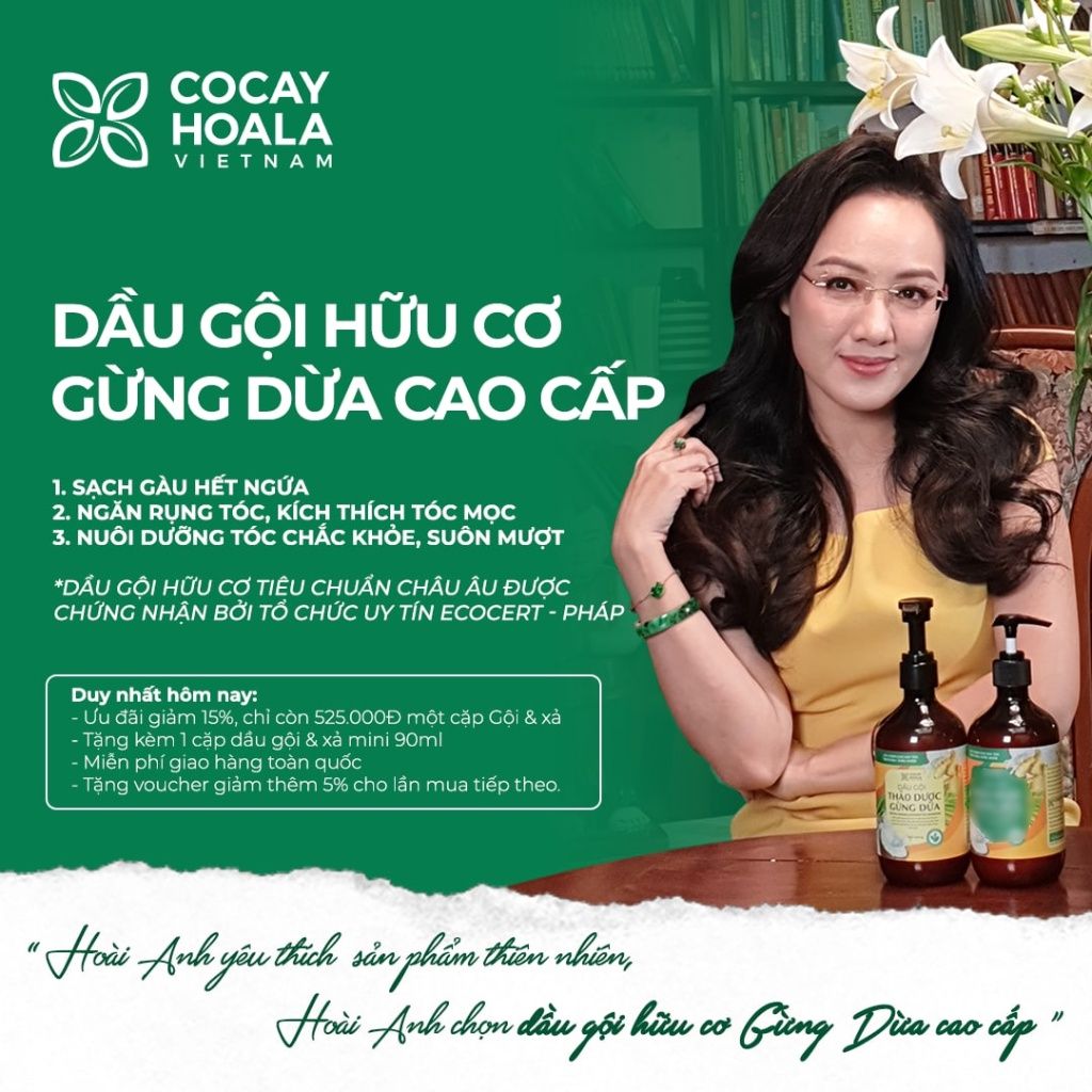  Combo gội xả gừng dừa cocayhoala 440g - (MP8532 MP8546 MP8547) 