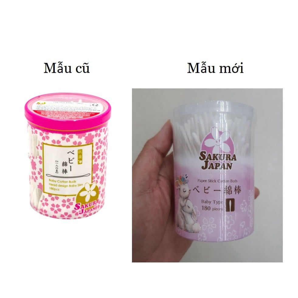  Tăm Bông Sakura TB02 (180 que) - MP3448 