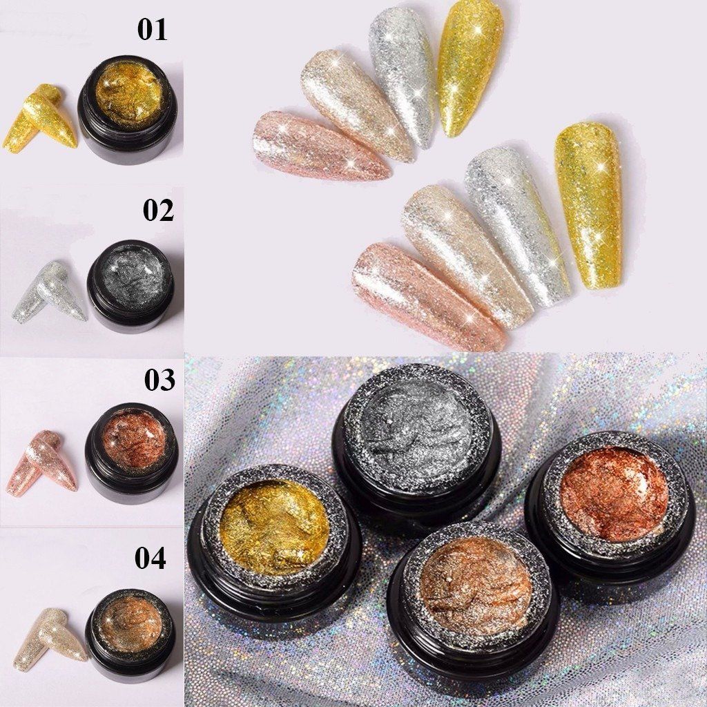  Gel nhũ viền platinum Huaxi (SO1685 SO1686 SO1687) 