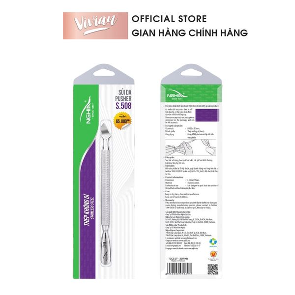 Sủi Da Thép Không Gỉ S.508 Kềm Nghĩa