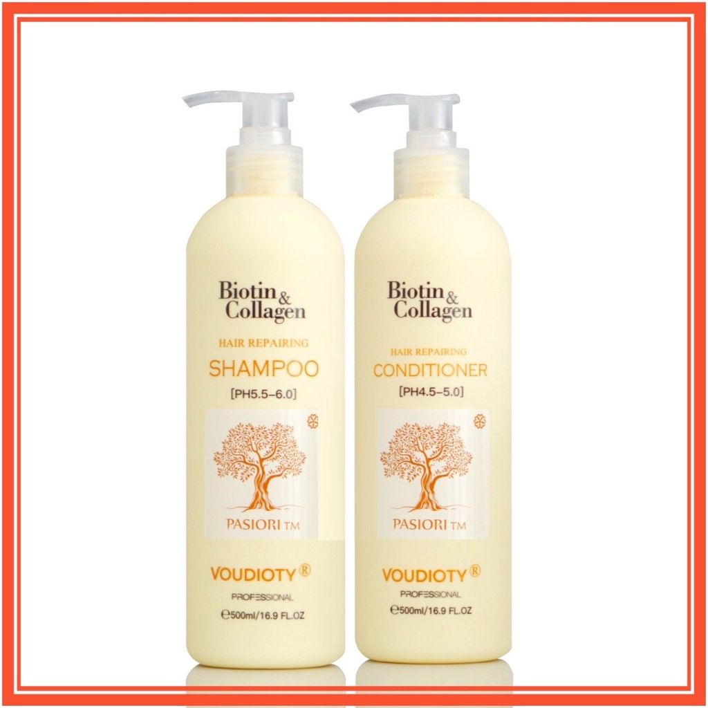  Gội, xả Biotin & Collagen Vàng - phục hồi tóc hư tổn 500ml (MP7809) 