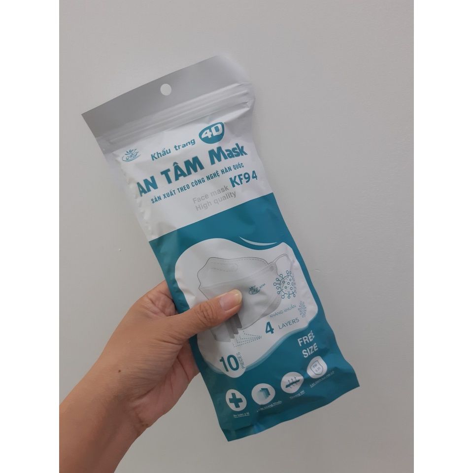  Khẩu trang KF94 trắng - An Tâm (10 cái) (KE0730) 