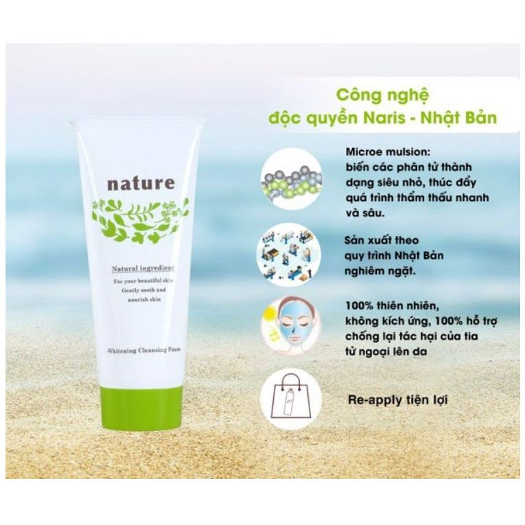  Sữa rửa mặt & tẩy trang Nature Whitening 100g (MP7928) 