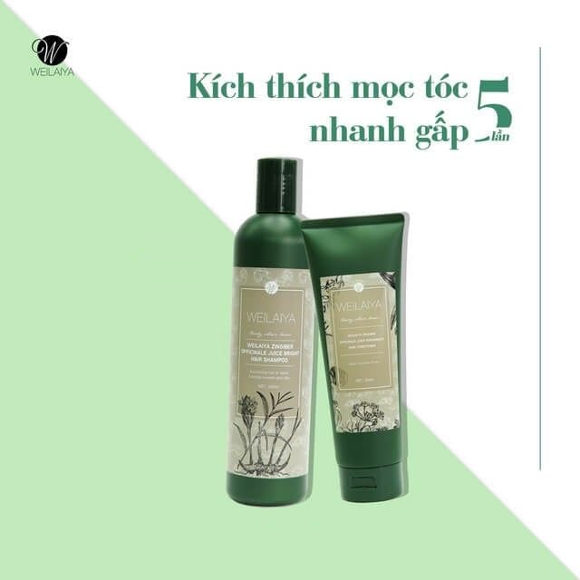  Gội Xả Weilaiya xanh kích thích mọc tóc (MP7846) 