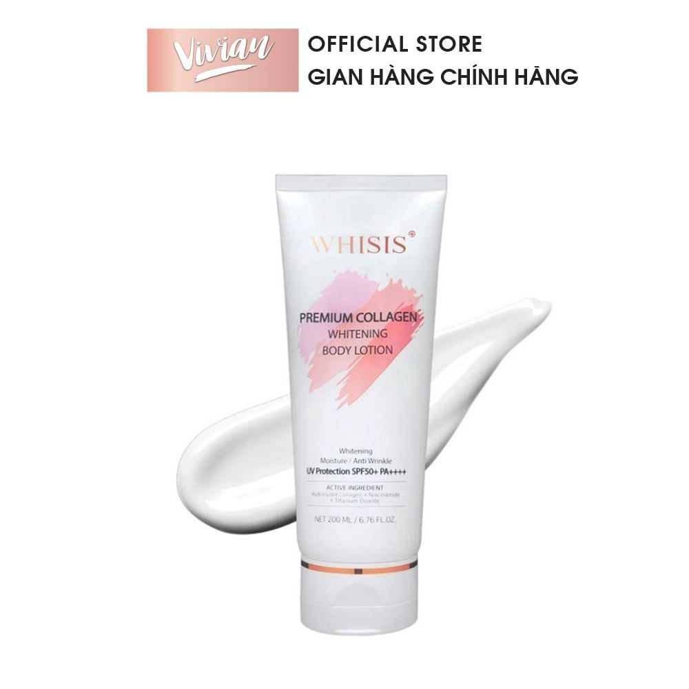  Kem Dưỡng Thể Trắng Da WHISIS Premium Collagen 200ml (MP8090) 