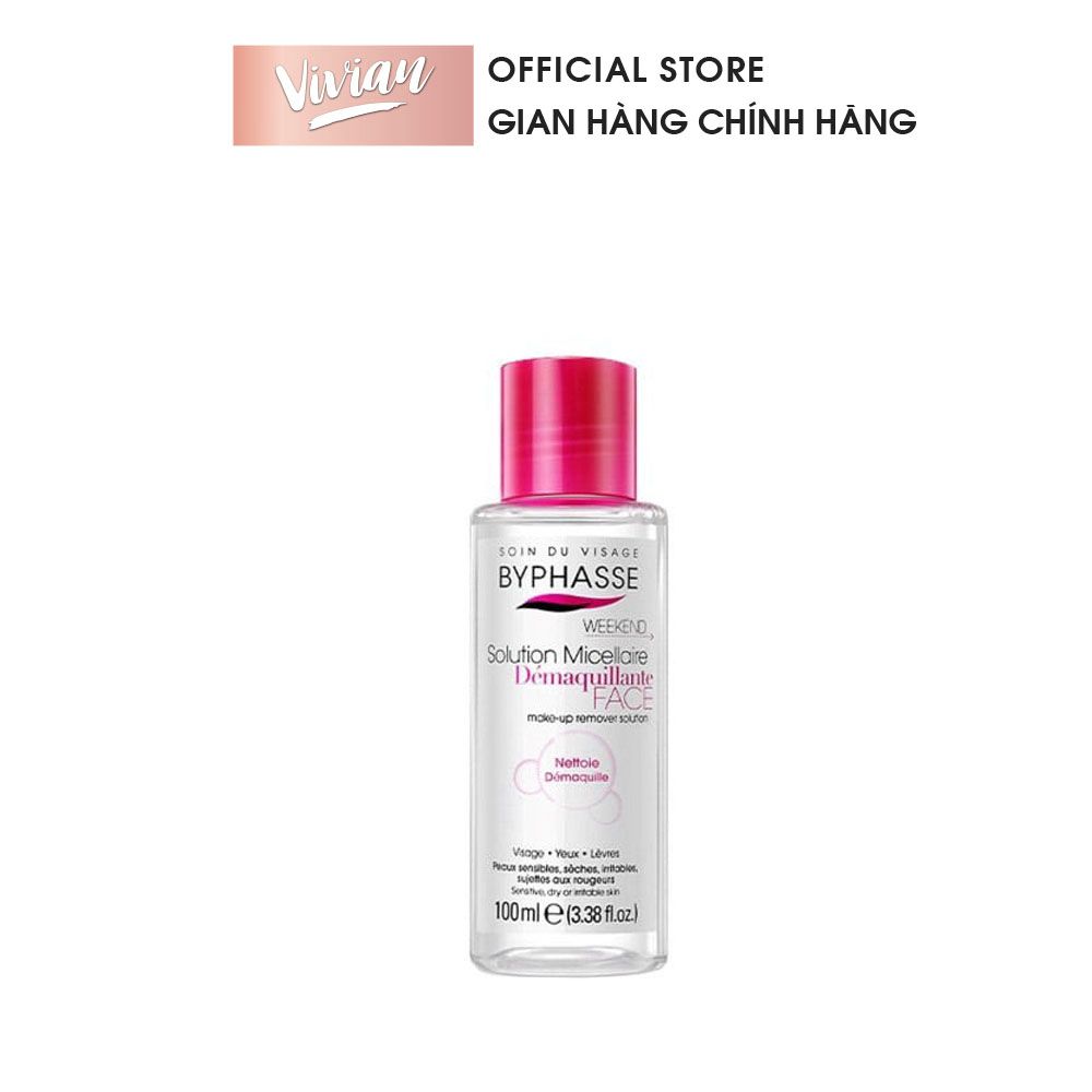  Nước tẩy trang Byphasse cho mọi loại da 100ml (Hồng) - MP8347 