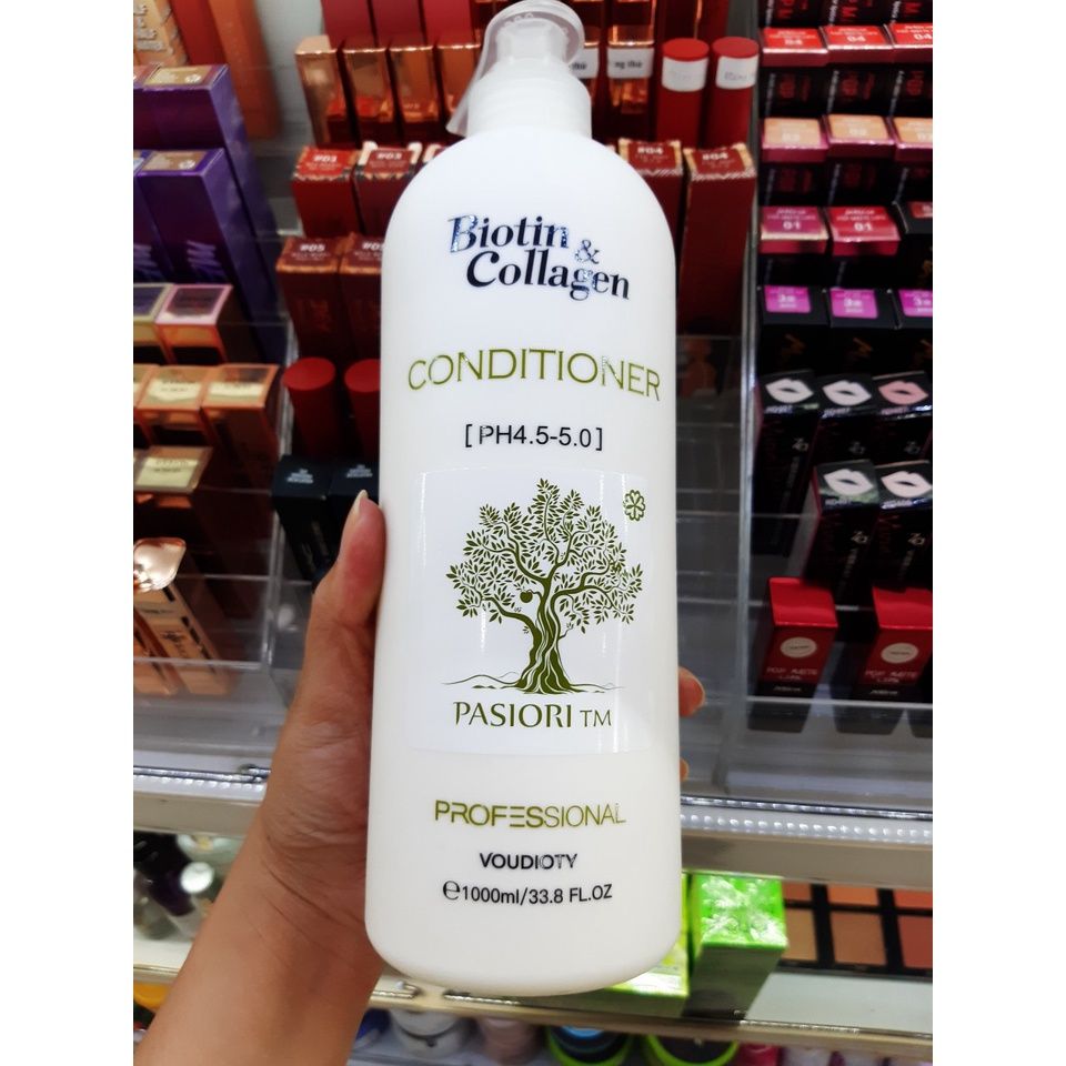  Gội, xả Biotin & Collagen Trắng - giảm gãy rụng 1000ml (MP7806) 
