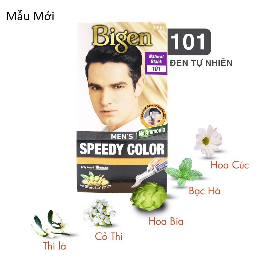  Thuốc Nhuộm Tóc phủ bạc Bigen Men’s Speedy Color 80ml (TO0857 TO0858 TO0859) 