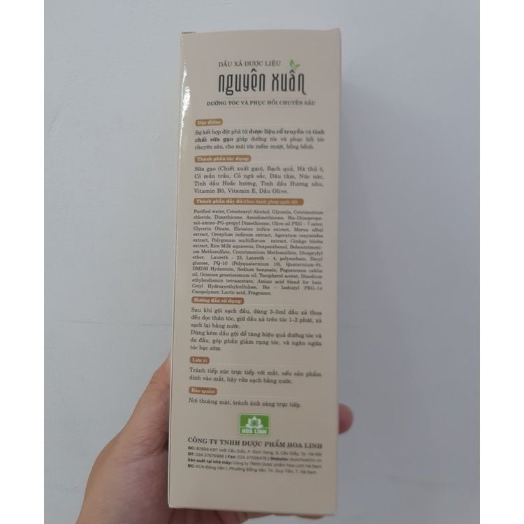  Dầu xả dược liệu Nguyên Xuân hương truyền thống 150ml (MP8214) 
