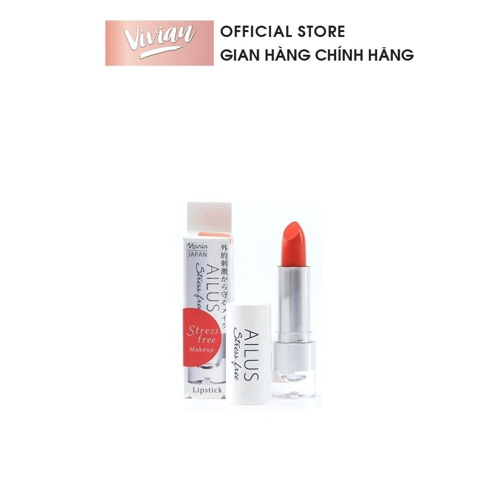 Son lì mịn môi Naris Ailus Stress Free (MP8011 MP8012 MP8013 MP8014 MP8015) 