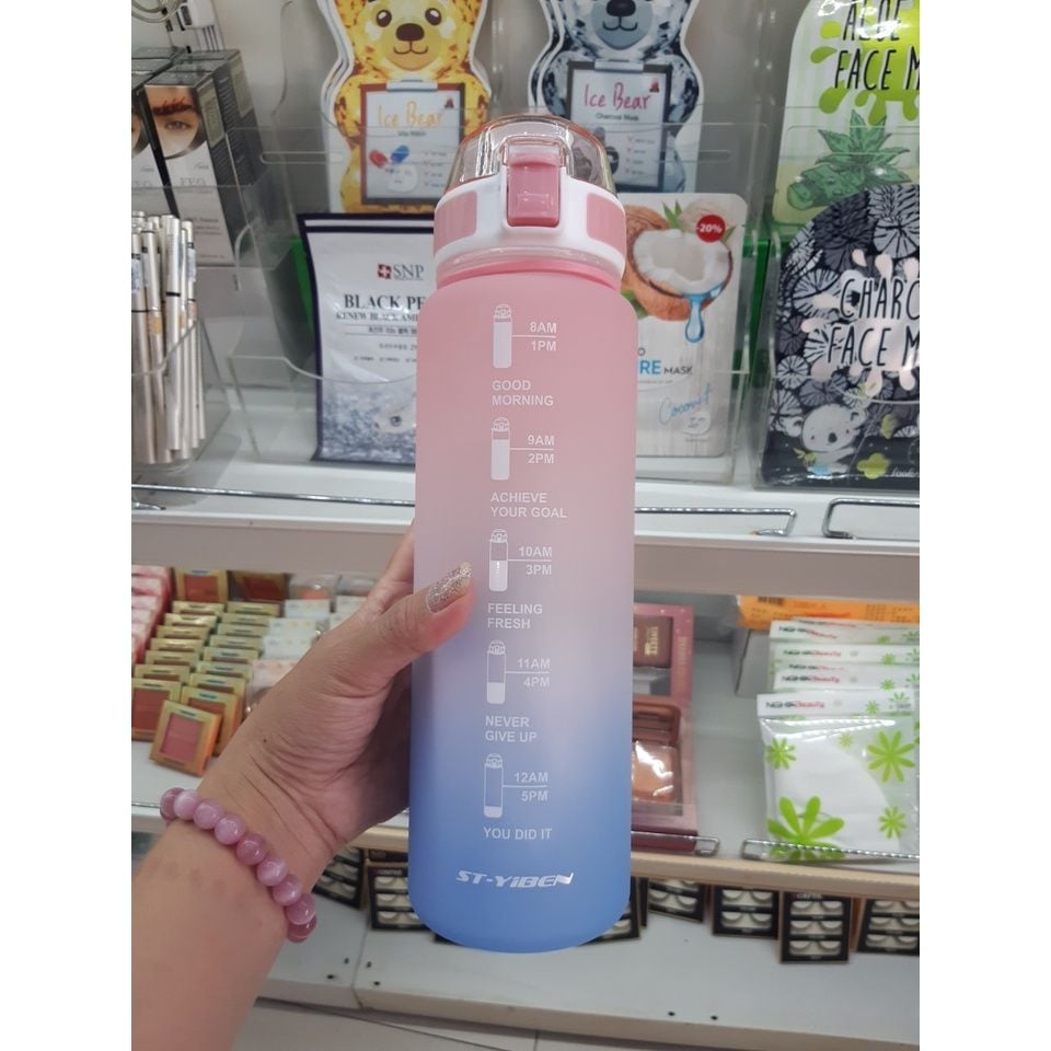  Bình nước có vạch báo giờ 1100ml (QT0055) 