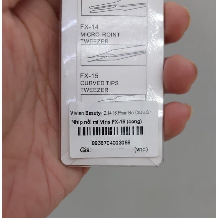  Nhíp nối mi Vins FX-16 (cong) - MP8180 