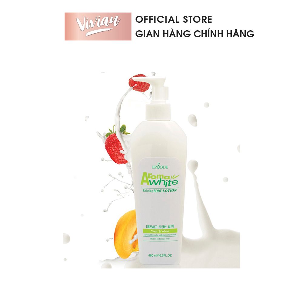  Kem dưỡng trắng AROMA Body Lotion 480ml (MP0289) 