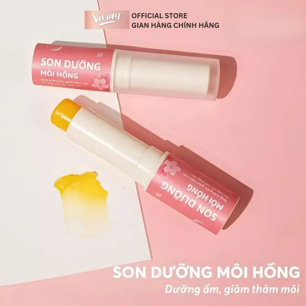  Son dưỡng môi hồng Cỏ Mềm (MP9419) 