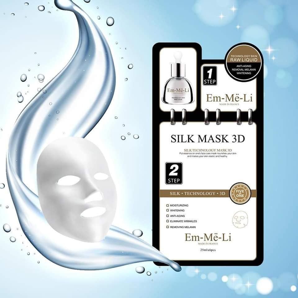  Mặt Nạ Lụa Tơ Tằm Em-Me-Li Silk Mask 3D (MP7672) 