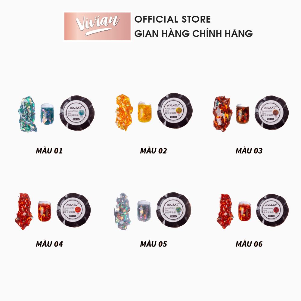  Set Gel Nhũ Hổ Phách Huaxi 6 Màu Siêu Hot (SO1683) 