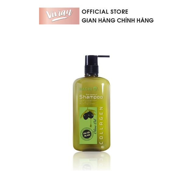 Dầu gội Hachi chiết xuất Oliu cho tóc gàu 500ml