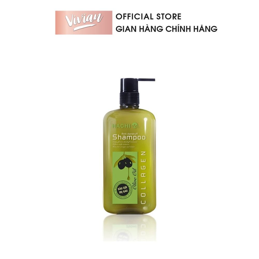 Dầu gội Hachi chiết xuất Oliu cho tóc gàu 500ml (MP8082) 