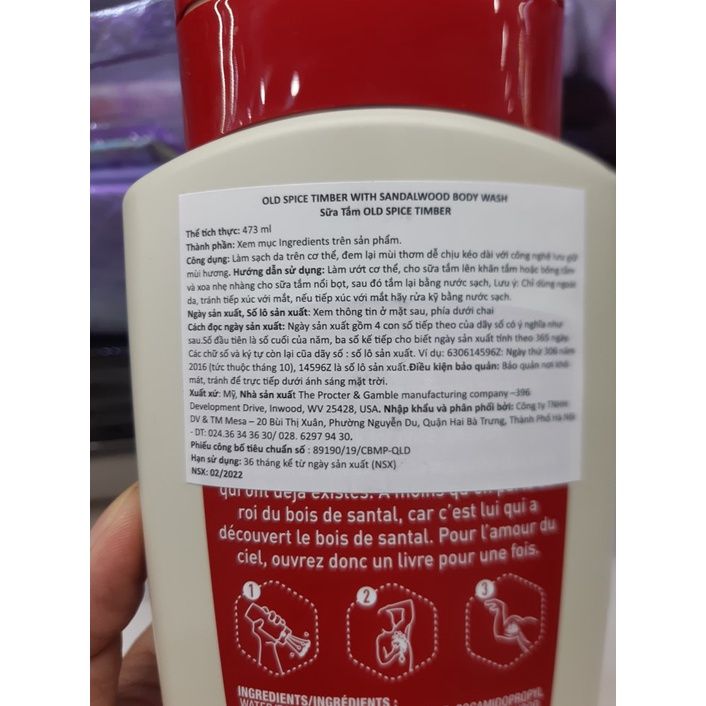  Sữa tắm nam dạng gel Old Spice 473ml (MP5994 MP5995 MP5996 MP5997) 