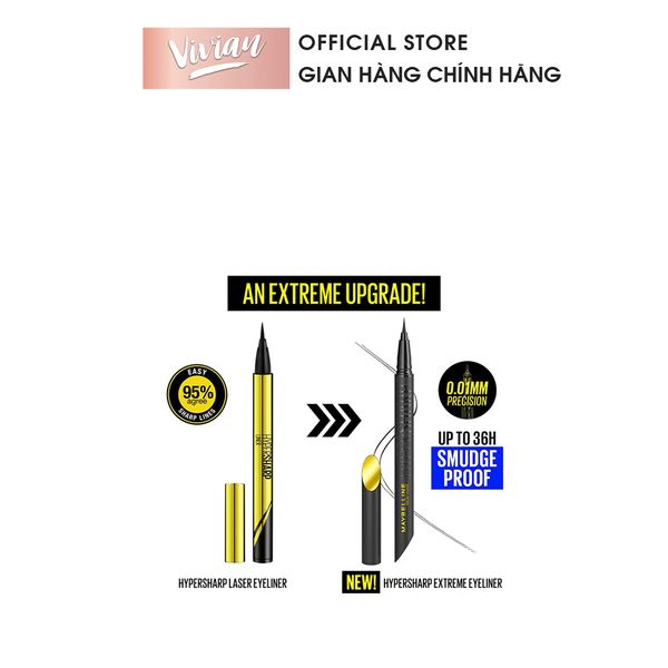 Bút kẻ mắt Maybeline Hypersharp Extreme Black
