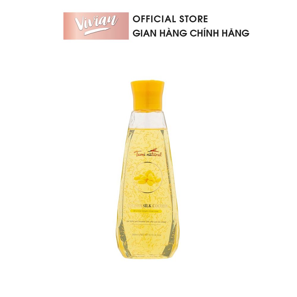  Sữa tắm trắng da tơ kén tằm vàng Tami Natural 260ml (MP7974) 