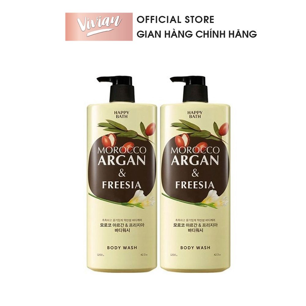  Sữa tắm Happy Bath Morocco Argan 1200g (MP8724  MP8725) 