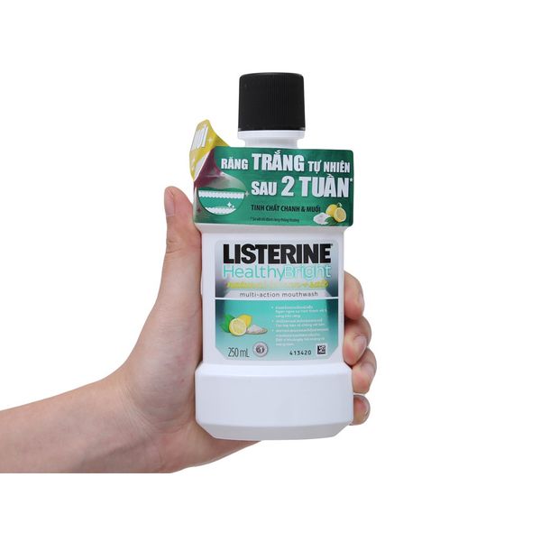 Nước súc miệng Listerine 250ml (trắng răng)