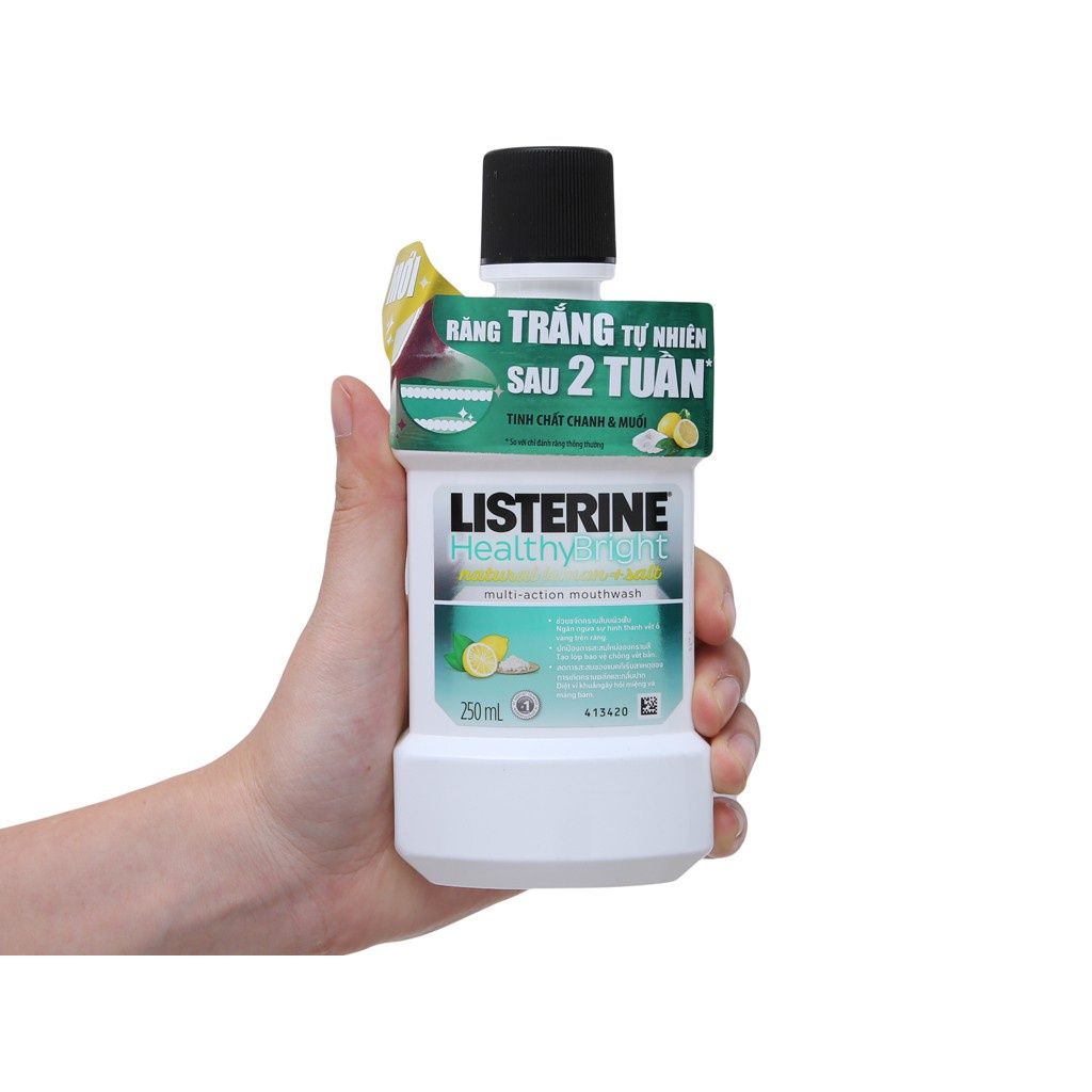  Nước súc miệng Listerine 250ml (trắng răng) (MP6932) 