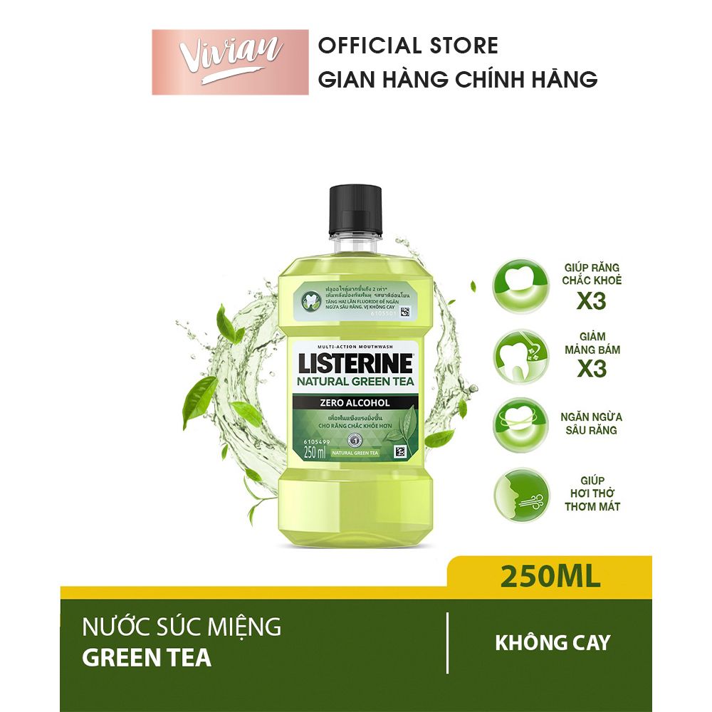  Nước súc miệng Listerine (ngừa sâu) 250ml (MP6929) 