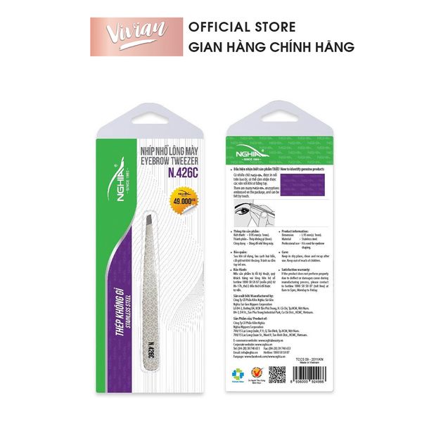 Nhíp hoa văn Kềm Nghĩa N.426