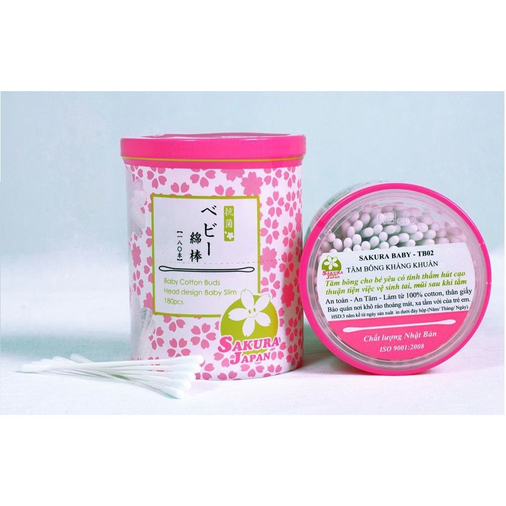  Tăm Bông Sakura TB02 (180 que) - MP3448 