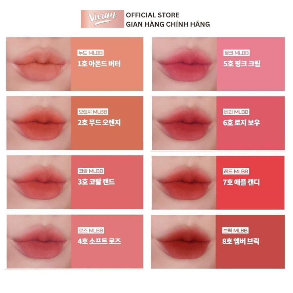  Son lì dạng thỏi Innisfree Airy Matte (MP9256 - MP9263) 