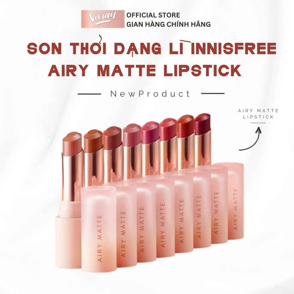 Son lì dạng thỏi Innisfree Airy Matte (MP9256 - MP9263) 