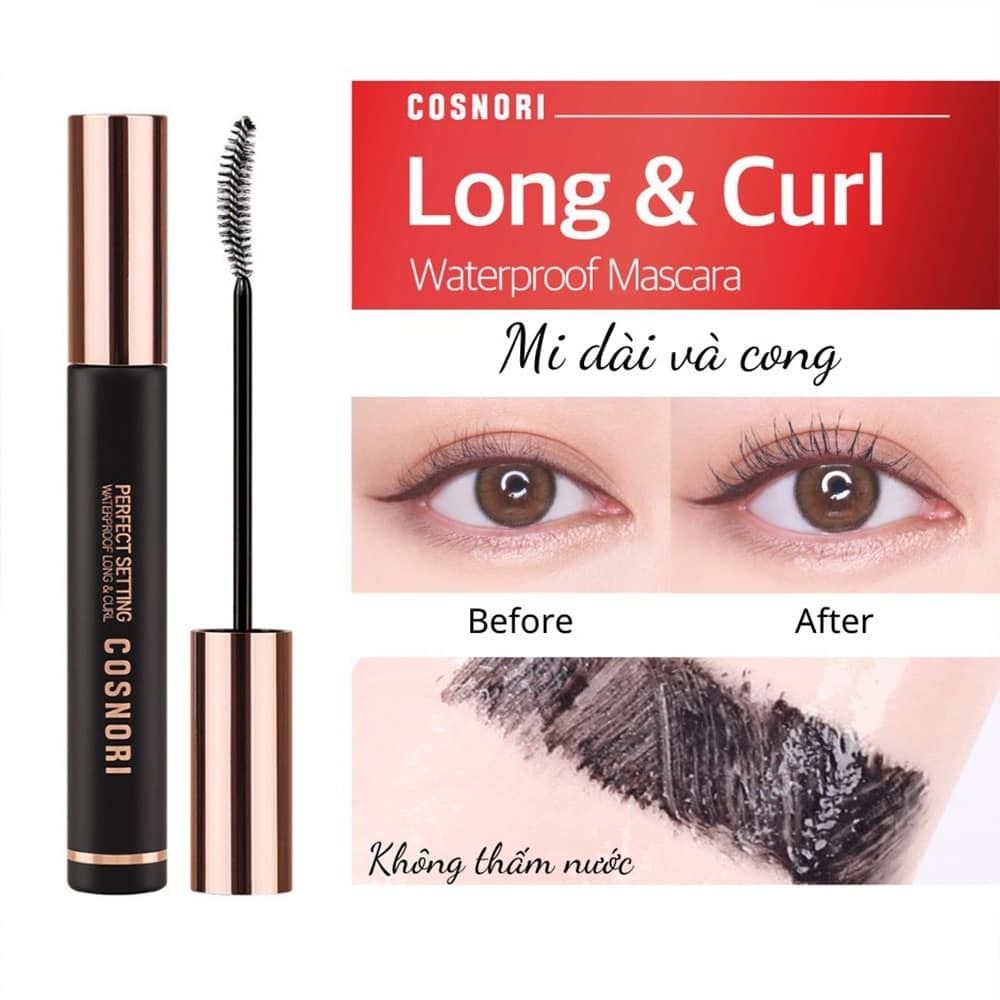  Mascara không trôi dày/dài và cong mi Cosnori (MP8840  MP8841) 