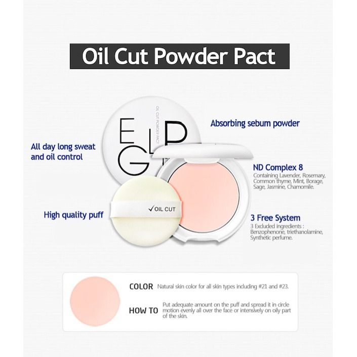  Phấn phủ kiềm dầu Eglips Oil Cut Powder Pact (MP8125) 